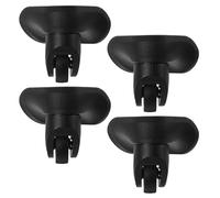 GLEAVI Lot de 2 Roues de Remplacement Pivotantes pour Valise Grandes roulettes Silencieuses en Plastique Noir Accessoires Universels pour Bagages de Voyage Kit de Remplacement Solide