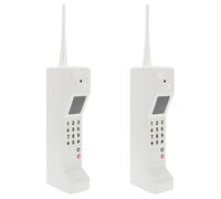 GLEAVI Lot de 2 téléphones portables vintage : téléphone décoratif rétro, accessoire de téléphone portable factice à l'ancienne pour décoration de salon, de maison, de fête des années