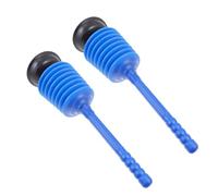 GLEAVI Lot de 2 Ventouses Déboucheurs en Plastique Bleu pour Évier la Cuisine et Salle de Bain, Outil de Nettoyage des Canalisations, Solutionneur de Blocage pour Vidange et Toilettes,