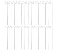 GLEAVI Lot de 20 Crochets en Métal Robuste 3,0 X 300 Mm Porte-étiquette à Piquer pour Jardin, Marqueurs de Plantes et Décorations D’extérieur, pour Pelouse, Potager et Compositions