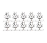 GLEAVI Lot de 20 Loquets de Porte à Bascule en Acier Forgé Galvanisé Clips de Porte Argentés Résistants à la Corrosion pour Armoire la Cuisine et Meuble Fermeture Pratique par