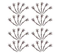 GLEAVI Lot de 200 Bois De Cerf Artificiels en Forme De Branche d'arbre Décoration À Faire Soi-Même Bois De Cerf Séché Ornements Séchés Bonhomme De Neige