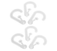 GLEAVI Lot De 25 Crochets Transparents En Forme De Point D'Interrogation Pour Sacs De Courses Présentoirs De Vente Au Détail Crochets Pour Chaussettes Et Chapeaux Accessoires Pour