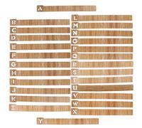 GLEAVI Lot de 26 Marque-pages en Bois D'alphabet, Mini Signets pour Classement CD et Livres, Séparateurs pour Garçon et Filles, Outil D’organisation pour Bibliothèque et Études