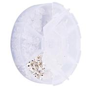 GLEAVI Lot de 260 set de Bouchons d'Oreilles Argentés pour Boucles d'Oreilles DIY Accessoires de Fabrication de Bijoux Fournitures de Bricolage Adaptés pour Femmes et Hommes