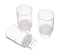 GLEAVI Lot de 3 Creusets en Verre Borosilicaté 30 Ml, Résistants aux Hautes Températures, Filtre à Creuset pour Laboratoire, Séparation de Particules et Fusion D’échantillons, Verrerie