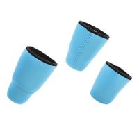 GLEAVI Lot de 3 Manchons Réutilisables en Néoprène Bleu Ciel, Manchons Isolants Anti-brûlure pour Gobelets, Bouteille INOX, Accessoires Pratiques pour Boissons en Plein Air