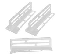GLEAVI Lot De 3 Séparateurs Réglables En Plastique Pour Réfrigérateur, Panneau De Séparation De Tiroir Multifonctionnel, Accessoire Compact Pour Organisation Quotidienne Du Frigo
