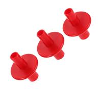 GLEAVI Lot de 3 set de Manchons de Cymbale Double Extrémité en Plastique Rouge Accessoires de Batterie Universels Rondelles pour Pied de Cymbale Protection Acoustique pour Percussion
