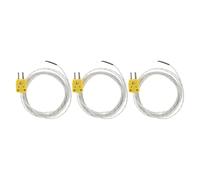 GLEAVI Lot de 3 Thermocouples de Type K Miniatures 3 M Fil Haute Température pour Mesures Précises en Fonderie et Fours Capteurs de Température Thermométriques Industriels