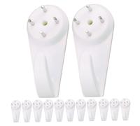 GLEAVI Lot de 30 Crochets Muraux sans Traces Grand Format Supports pour Cadres Photo et Tableaux Fixation Mur Béton Installation Invisible pour Maison et Bureau Supports Robustes