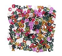 GLEAVI Lot De 300 Lettres En Bois Pour L'Éducation Précoce Décoration De L'Alphabet Boutons En Bois Jouets D'Apprentissage Montessori Pour Tout-Petits