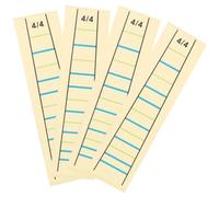 GLEAVI Lot de 4 Autocollants Transparents pour Touche de Violon 4/4 Guide des Doigts Amovible pour Apprentissage Autocollants D’Échelle et Notes pour Manche Accessoires Précis pour