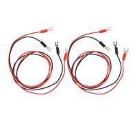 GLEAVI Lot de 4 Câbles de Connexion U-Type pour Platine Vinyle Fils de Test Isolés en Cuivre 2 Couleurs Accessoires pour Phonographe Élimination de Bourdonnements et Électricité