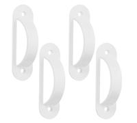 GLEAVI Lot de 4 Caches-interrupteurs à Sécurité Garçon et Filles Blanc, Plaques de Protection Murale pour Interrupteurs à Bascule, Protection Allumages Accidentels, Fixation Facile,