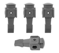 GLEAVI Lot de 4 Figurines de Joueurs de Foot de Remplacement Gris Accessoires pour Tables de Foot Composantes Solide pour Jeu de Football de Table pour Loisirs et Réunions Entre Amis