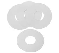 GLEAVI Lot de 4 Joints D’Étanchéité en PVC pour Valves de Bateaux Gonflables Rondelles de 9 CM Blanches Compatibles Matelas Pneumatiques Kayaks et Sup Réparation Étanche pour