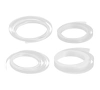 GLEAVI Lot de 4 manchons de protection pour branches de lunettes : gaines thermorétractables transparentes pour la protection des branches de lunettes ; manchons antidérapants pour les jambes ;