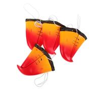 GLEAVI Lot de 4 Nez de Perroquet Factices Réalistes en Matériau Doux, Accessoire Costume Animalier pour Cosplay, Fête Halloween et Bal Masqué, Léger et Réutilisable, Masque Nez Toucan