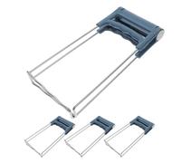 GLEAVI Lot de 4 pinces anti-brûlure pour bol : pince multifonction pour plaque chauffante, pince à vaisselle, support de pince, poignée en plastique antidérapante pour la cuisine, la cuisson au