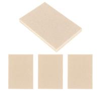 GLEAVI Lot de 4 raclettes en feutre pour vinyle et film teinté - Applicateur en laine anti-rayures pour covering de voiture - Raclette douce en laine de 10 cm pour la pose de films pour vitres