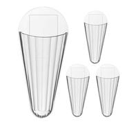 GLEAVI Lot de 4 supports muraux pour ciseaux de cuisine - Organisateur mural pour ciseaux - Support de rangement auto-adhésif pour réfrigérateur de cuisine