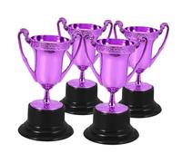 GLEAVI Lot De 4 Trophées Décoratifs pour Fêtes Trophées pour Jeux Célébrations Compétitions Mini Trophées Trophées De Gagnant Trophée De Football Mini Accessoire pour Maison