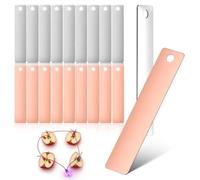 GLEAVI Lot de 48 feuilles d'électrode en zinc et cuivre pour expériences scientifiques sur batterie de fruits - Feuilles d'anode en zinc et cuivre - Fournitures de recherche en chimie 1. 57 x 0. 88,9