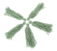 GLEAVI Lot de 5 Balais de Ponte Flottants pour Aquarium, Vadrouilles D’élevage en Fibre Synthétique Vert Clair, Support Naturel pour Œufs de Poissons-Anges et Crevettes, Accessoires