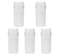 GLEAVI Lot de 5 pots de coloration très transparents - Fournitures de laboratoire The Work - Microscope - Terrarium - Verres de coloration - Porte-lames d'objets - Pot de coloration vertical en verre