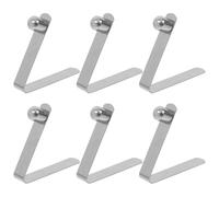 GLEAVI Lot de 6 Clips à Ressort de V 65 MM pour Tubes Télescopiques Fixation Polyvalente pour Pagaie de Kayak et Arceaux de Tente Clips de Rechange Résistants et Pratiques
