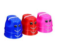 GLEAVI Lot de 6 échasses pour enfants : gobelets d'entraînement à l'équilibre en plastique - gobelets pour la marche sur échasses, idéaux pour les jeux de plein air, les entraînements