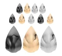 GLEAVI Lot de 6 Paires D’Embouts Métalliques pour Talons Hauts Pointus Protections de Talons en Métal Doré Argenté et Noir Protège-Orteils Accessoire pour Usage Quotidien et Événements