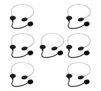 GLEAVI Lot de 7 Micro-Casques Factices Vintage en Plastique pour Cosplay et Déguisement Accessoires de Scène pour Garçon et Filles Microphones Jouets pour Fêtes et Spectacles