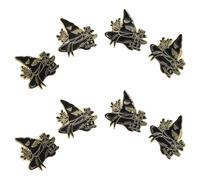 GLEAVI Lot de 8 Broches Chat Noir en Alliage Émail Éclatant Badges Chapeau de Sorcière Halloween Accessoires Légers et Polyvalents pour Vêtements Paquet et Fêtes Festives