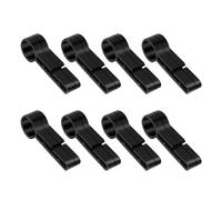 GLEAVI Lot de 8 Clips de Fixation Antidérapants pour Lampe Frontale de Casque Plastique Léger Compatible Casques à Sangle Standard pour Course à Pied Camping et Pêche