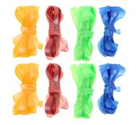 GLEAVI Lot de 8 Cordes à Sauter Chinoises Élastiques en Caoutchouc 3 M pour Garçon et Filles Jeu de Saut Extérieur Couleurs Jaune Vert Bleu et Rose Corde Ajustable pour Élèves
