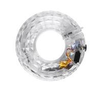 GLEAVI Lumière LED Rechargeable pour Roue de Vélo Éclairage Coloré, Étanche Ip65 en Plastique Blanc, pour Cyclisme Nocturne Sécuritaire et Décoratif