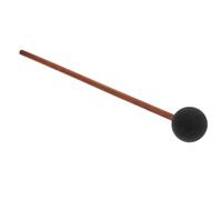 GLEAVI Maillet de Gong à Friction en Silicone Noir Petit Format Manche en Bois Long Accessoire de Percussion pour Yoga et Contemplation Son Riche Imitant le Chant de Baleine Maillet