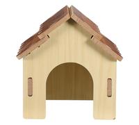 GLEAVI Maison en Bois pour Hamster avec Structure Détachable, Plateforme Multi-Niveaux pour Cage Hamster, Favorisant Comportement Sain et Exploration