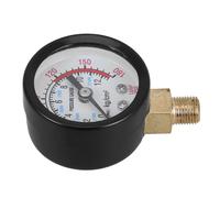 GLEAVI Manomètre de Pression 0-12kg pour Compresseur Air avec Boîtier Abs Étanche, Facile à Installer, pour Ateliers et Garages