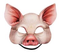 GLEAVI Masque de Cochon Halloween en Eva Léger et Réutilisable, Demi-masque Animal Cosplay Réaliste pour Soirée Costumée et Carnaval - Accessoire Unique pour Bal Masqué Adulte