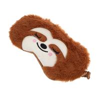 GLEAVI Masque de Sommeil Occultant en Peluche Douce à Motif Singe Marron, Bande Élastique Réglable, Masque Yeux pour Dormir et Sieste, Voyage, Garçon et Filles et Adultes, Protège Yeux