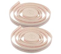 GLEAVI Mèche Plate en Coton 100% Pure pour Lampe à Pétrole, Largeur 1,2 Cm, Lot de 2 Mèches pour Lanternes Portatives et Lampes à Huile, Remplacement pour Camping et Éclairage Extérieur