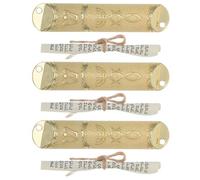 GLEAVI mezouza pour Porte avec parchemin, décorations de bénédiction de Maison juive, étui de mezouza en Alliage de Zinc, Lot de 3, Trou pré-percé, pour Nouvelle Maison