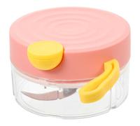 GLEAVI Mini Hachoir à Aliments Manuel Rose Coupe Ail Rapide Éminceur Légumes Multifonction pour Oignon Noix et Épices Moulin à Légumes Portable Facile à Nettoyer