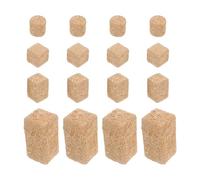 GLEAVI Mini Meules de Paille Fausses en Matériaux Légers, Lot de 4 pour Création de Décor de Ferme Miniature, Incluant Formes Cylindriques et Rectangulaires pour Loisirs Créatifs