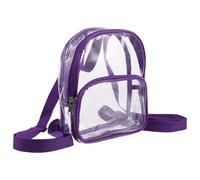 GLEAVI Mini Paquet à Dos Transparent en PVC Imperméable et Résistant Poussière, Léger Doubles, pour Garçon et Filles, pour Sport et Voyage