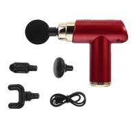 GLEAVI Mini Pistolet de Massage Électrique Corporel Rouge Masseur Musculaire à Percussion Portable Appareil de Massage Domestique pour Détente Musculaire et Soulagement des Douleurs