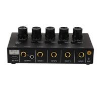GLEAVI Mini Table de Mixage Audio Technologie Bruit 4 Canaux à Faible Bruit en Métal et Plastique pour Enregistrement et Streaming en Ligne